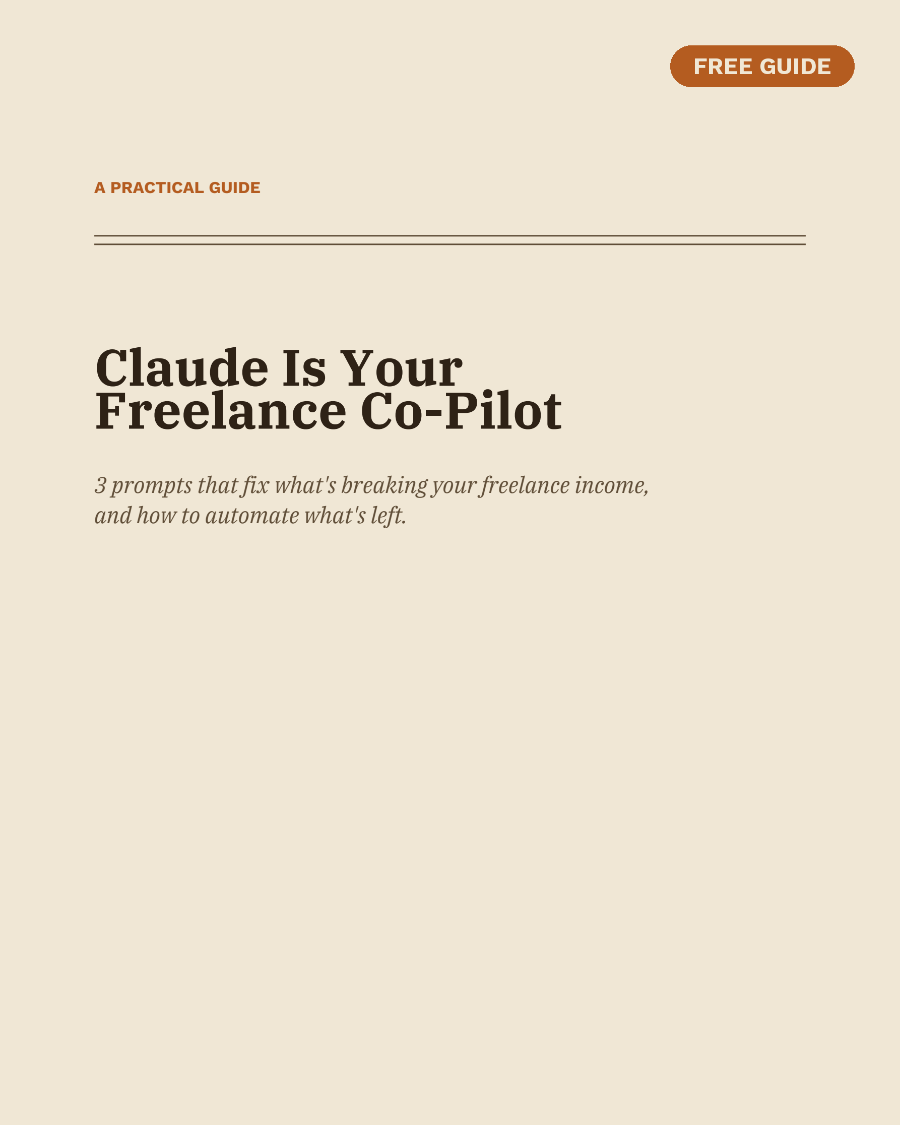 Claude Is Your Freelance Co-Pilot cover