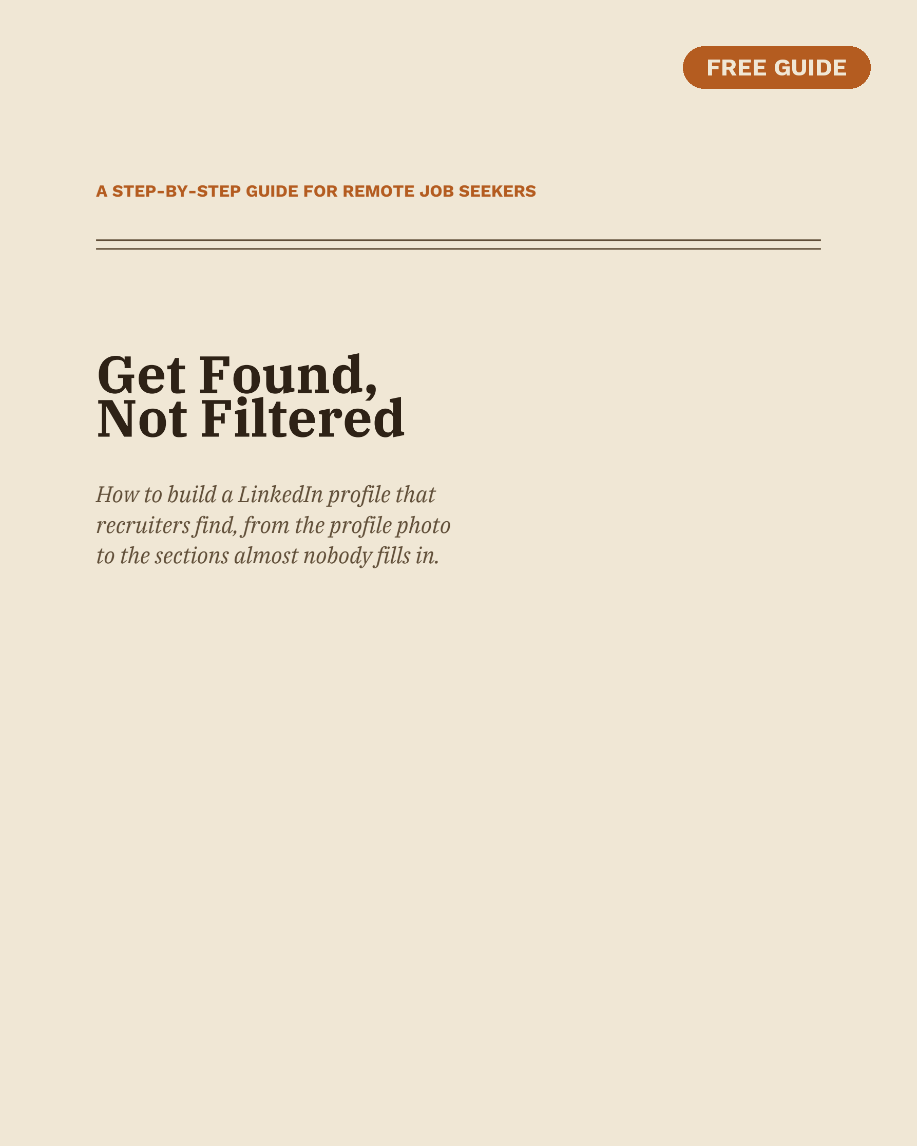 Get Found, Not Filtered cover